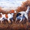 "Working Dogs" oil 18" x 24 commission